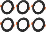 6бр. Модерни SMART LED прожектори за таван, за вграждане, 10W, 1000LM, студено и топло бяло – 2700К – 6000К с приложение работят с Alexa