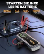 jump starter 8000A s kompresor 160PSI