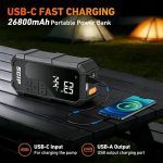Jump starter, startova bateriq za akumulatori, power bank, kompresor za gumi