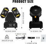 120W Двойна диско светлина, парти светлина, LED сценична светлина, 8 части, 10W RGBW лъч, 5W стробоскоп, DMX512, DJ, парти, клубове и др. - Image 4