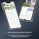 2бр ctronics 2.5K 4MP Външна WiFi камера за видеонаблюдение, 2560 x 1440P PTZ WiFi IP камера за външна употреба с автоматично проследяване, разпознаване на хора, 30 м нощно виждане в цвят, двупосочно аудио, IP66, - Image 2
