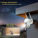 2бр ctronics 2.5K 4MP Външна WiFi камера за видеонаблюдение, 2560 x 1440P PTZ WiFi IP камера за външна употреба с автоматично проследяване, разпознаване на хора, 30 м нощно виждане в цвят, двупосочно аудио, IP66, - Image 3