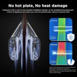 Преса за коса с въздух, PARWIN PRO BEAUTY Ion Air Straightener, без нагревателни плочи, от мокро към сухо, изправяне с въздух, макс. приблизително 160 °C, за средна и дълга коса (35-75 см), 1200 W - Image 4