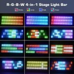 150 W Thunderbolt Strobe Effect Light Scene Backlight 270 RGB + 180 бели светодиода, за партита, клубове, барове и др. - Image 5