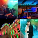150 W Thunderbolt Strobe Effect Light Scene Backlight 270 RGB + 180 бели светодиода, за партита, клубове, барове и др. - Image 2
