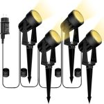 LED градински прожектори Bomcosy 14M, 4 броя, IP65, 3000K