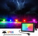 60W RGB прожектор Meikee с дистанционно управление, 10 цвята, таймер, 6 нива на яркост, 30 режима с дистанционно управление. - Image 4