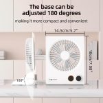 Малък USB настолен вентилатор с акумулаторна батерия 5000mAh - Image 5