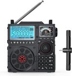 Kъсовълново радио RF919 SSB FM AM SW VHF UHF AIR CB и SSB пълен диапазон, Антенен тунер, 3 външни антенни порта, акумулаторна батерия 5000mAh, AIR/CB/UHF