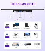 15,6-инчов Touchscreen монитор, FHD 1920 × 1080 IPS сензорен монитор за лаптоп, HDMI, VGA, DVI, поддържа VESA монтаж, съвместим с лаптопи, компютри, PS5/4, Xbox - Image 6