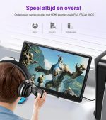 15,6-инчов Touchscreen монитор, FHD 1920 × 1080 IPS сензорен монитор за лаптоп, HDMI, VGA, DVI, поддържа VESA монтаж, съвместим с лаптопи, компютри, PS5/4, Xbox - Image 3