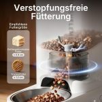 PETKIT Автоматична хранилка за котки, 3 л, 1-10 хранения/ден за 1-15 дни, купа от неръждаема стомана 304, технология Fresh Lock - Image 3