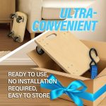 Дървена платформа, количка с въже и кука 30х30см , Здрава дървена дъска, количка за мебели, растения и др, подвижна количка с колела, Товароносимост 200кг, безшумни колела въртящи на  360° - Image 2