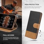 Samsung S26, калъф с кожа и плат, тип портфейл с държачи за кредитни карти, поставка, магнитна каишка за закопчаване - Image 5