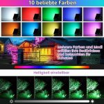 60W RGB прожектор Meikee с дистанционно управление, 10 цвята, таймер, 6 нива на яркост, 30 режима с дистанционно управление. - Image 5