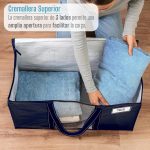 Комплект 4бр XL чанта за преместване 95л. с прозорец, Органайзер за дрехи, чанта за багаж с цип, сгъваема и лесна за сухранение, товароносимост 15кг - Image 4