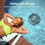 AIPER Pool Robot, Безжична прахосмукачка за басейн, Батерийна, Прахосмукачка за Под с 90 минути работа, Автоматично Паркиране, Двойни Задвижващи Мотори и LED Индикатори, Идеална за Басейни с Плоско Дъно до 80 м² - Image 6