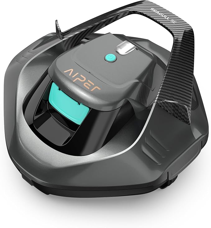 71nb+nxumcL._AC_SX679_ AIPER Pool Robot, Безжична прахосмукачка за басейн, Батерийна, Прахосмукачка за Под с 90 минути работа, Автоматично Паркиране, Двойни Задвижващи Мотори и LED Индикатори, Идеална за Басейни с Плоско Дъно до 80 м² - Image 1
