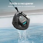 AIPER Pool Robot, Безжична прахосмукачка за басейн, Батерийна, Прахосмукачка за Под с 90 минути работа, Автоматично Паркиране, Двойни Задвижващи Мотори и LED Индикатори, Идеална за Басейни с Плоско Дъно до 80 м² - Image 2