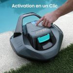 AIPER Pool Robot, Безжична прахосмукачка за басейн, Батерийна, Прахосмукачка за Под с 90 минути работа, Автоматично Паркиране, Двойни Задвижващи Мотори и LED Индикатори, Идеална за Басейни с Плоско Дъно до 80 м² - Image 3